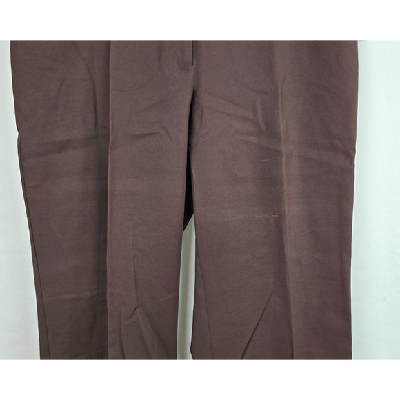 Worthington Curvy Trouser Leg Pants Women's 14 Brown NWT - Picture 9 of 16